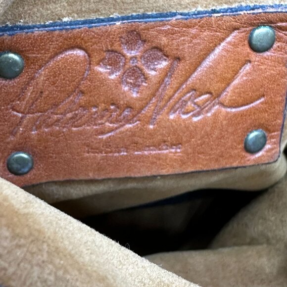 Patricia Nash Crossbody Bag Brown Leather Tooled Embossed Distressed Francesca - Picture 12 of 16